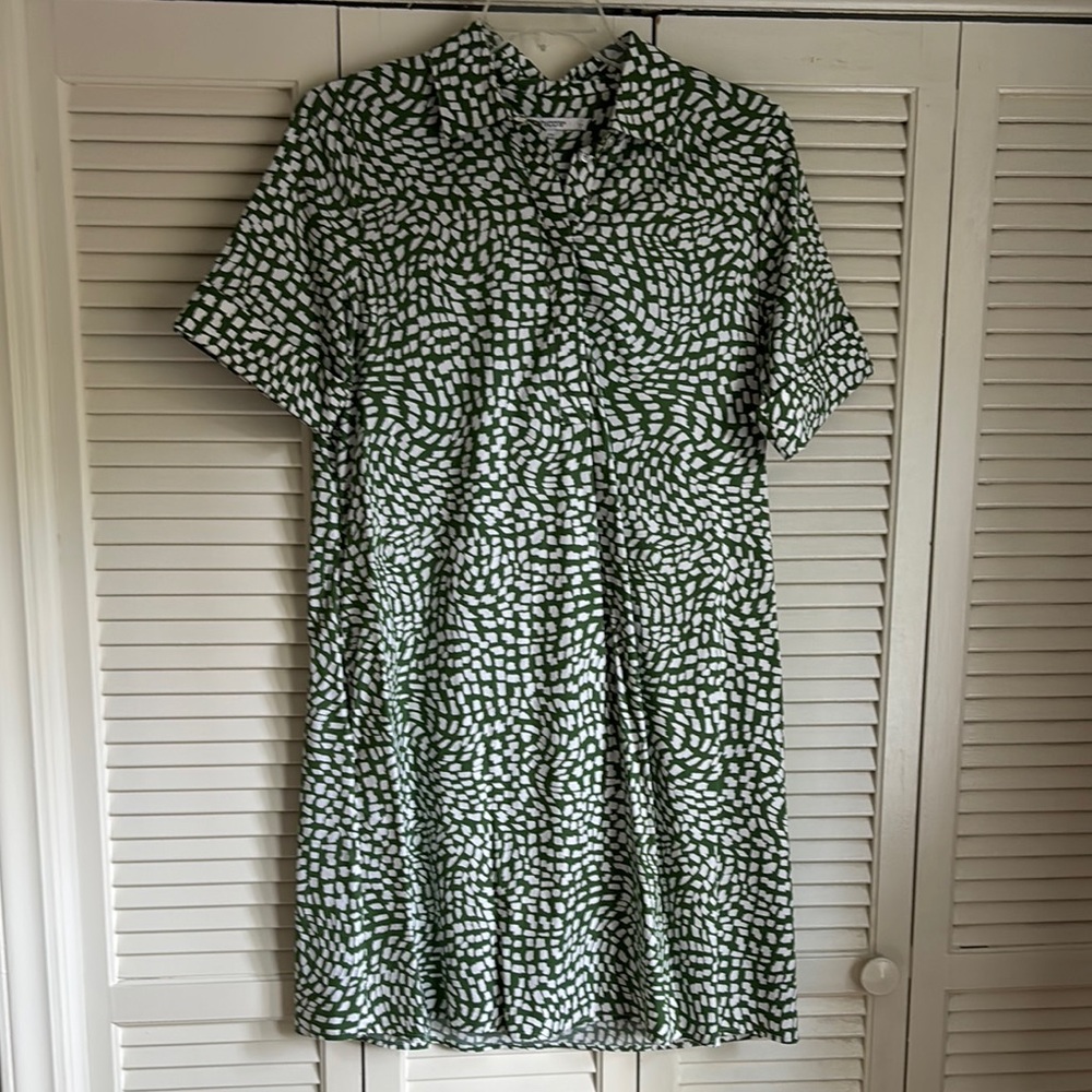 Chico’s Green Patterned Summer Dress
